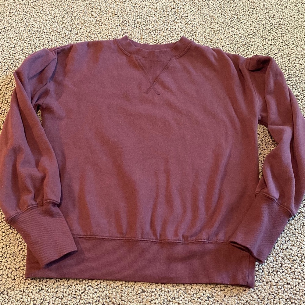 Universal Thread Purple Puffed Shoulder Sweatshir… - image 1